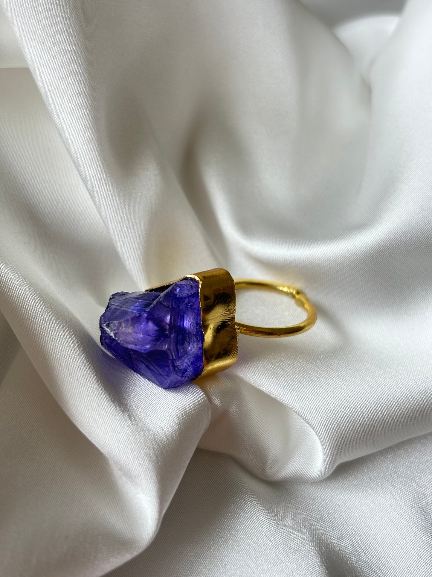 Rangeen - Adjustable Raw Stone Rings