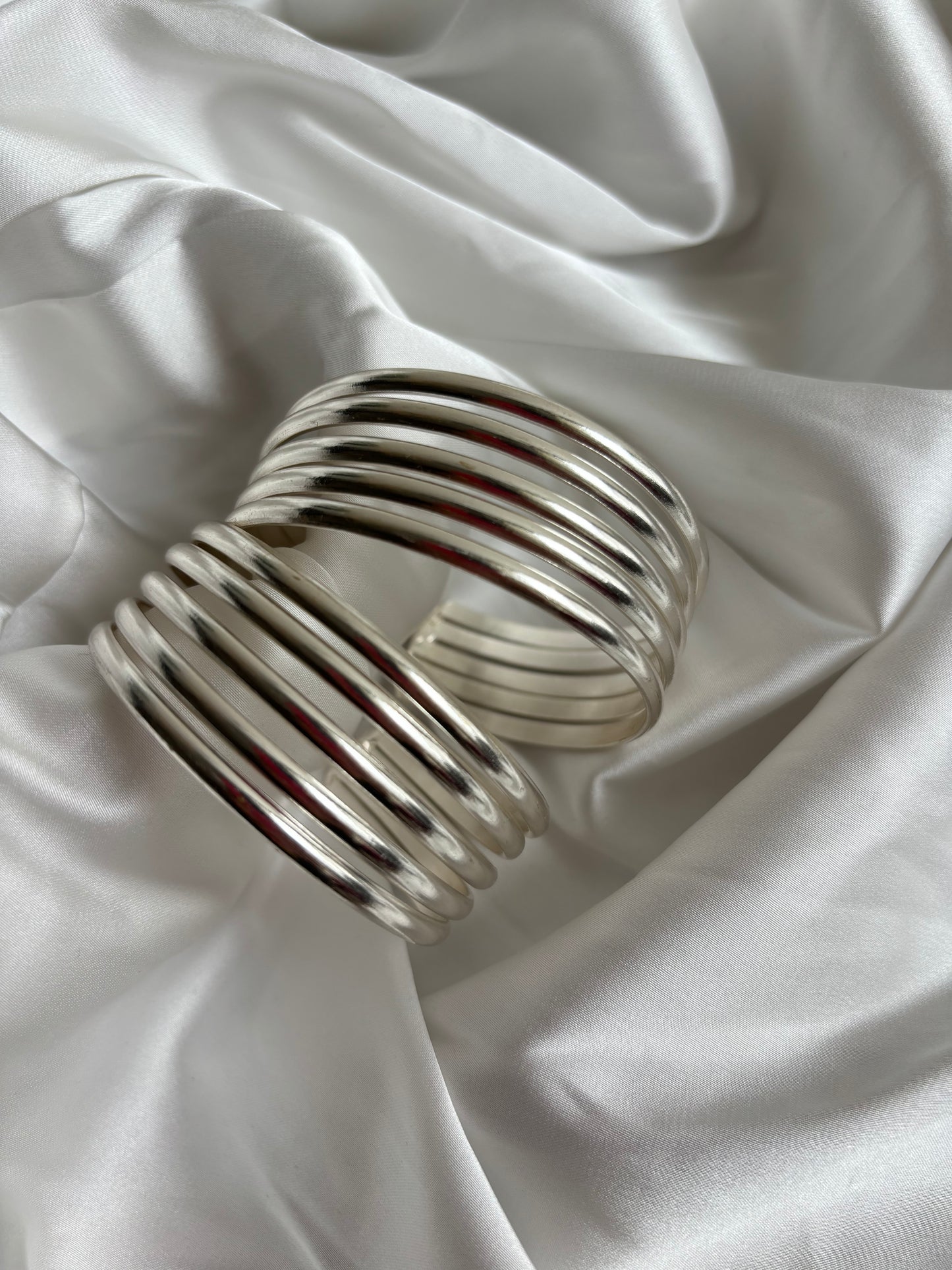 Taufa - Silver Adjustable Cuffs