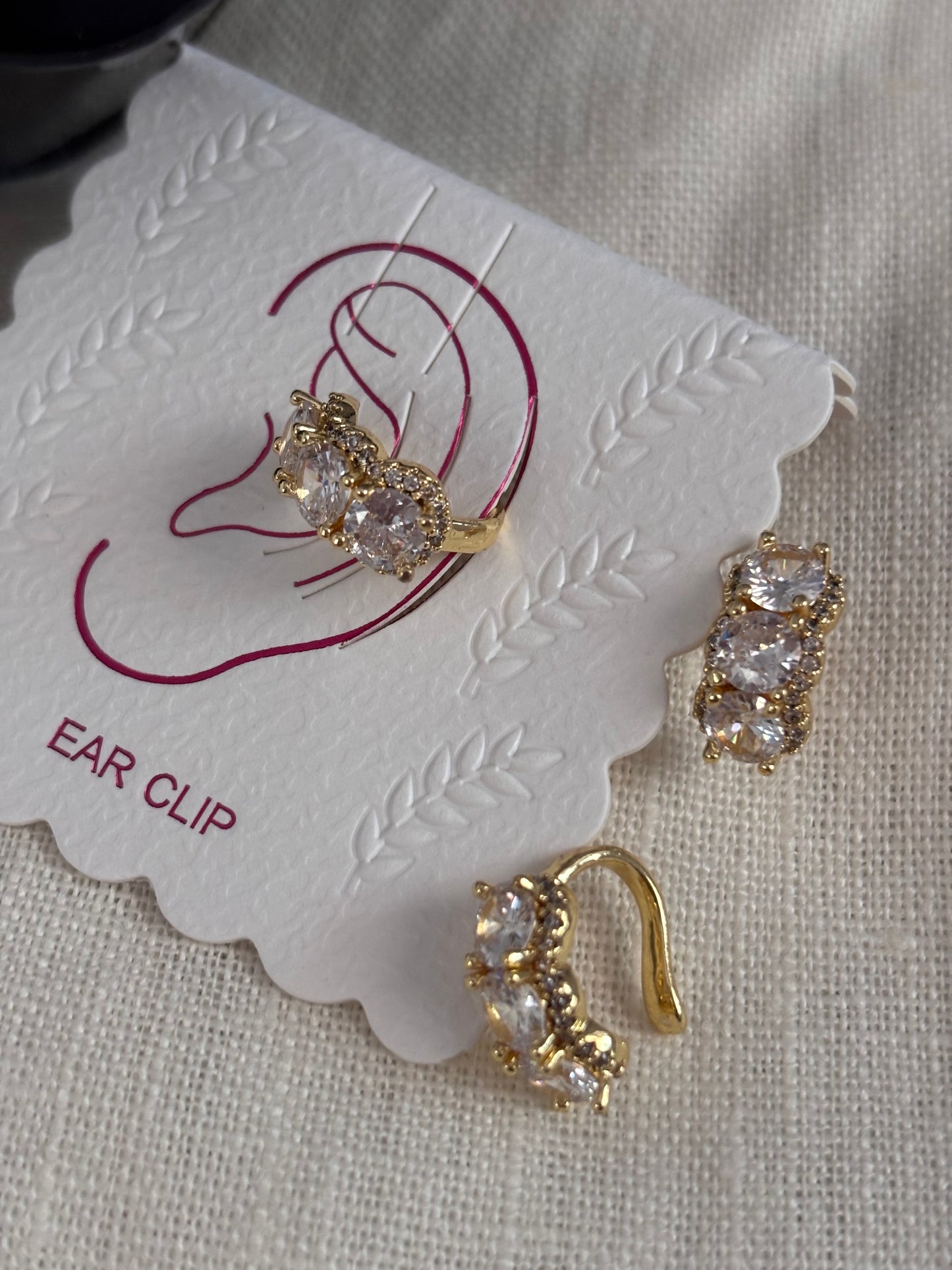 Moonlit Curve Ear Cuff