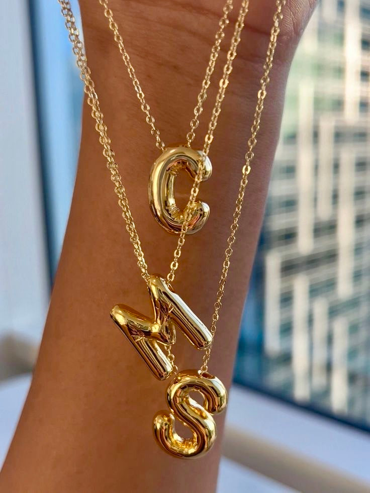 Love Letters - Bubble Initial Neck chains