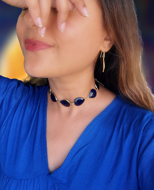 Blue Belle Choker Set
