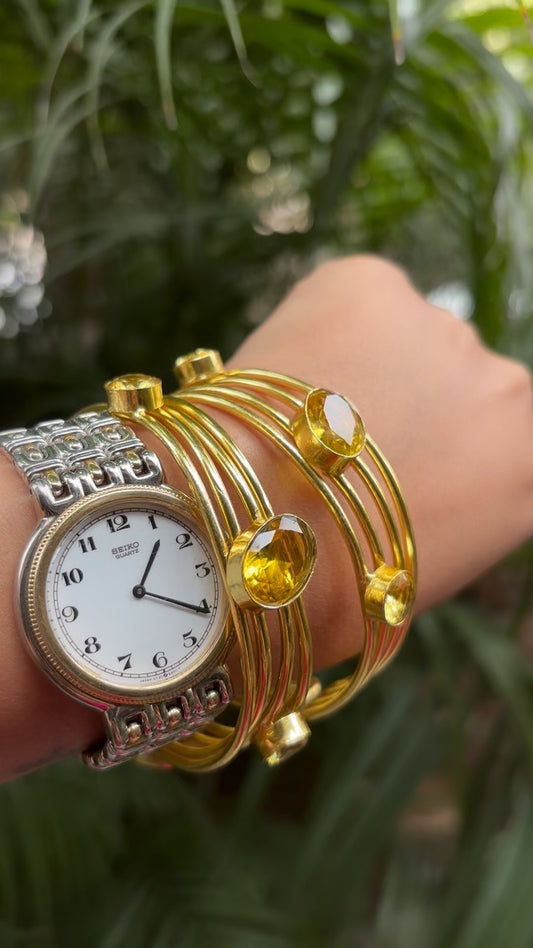 Sunday Sapphire Cuffs