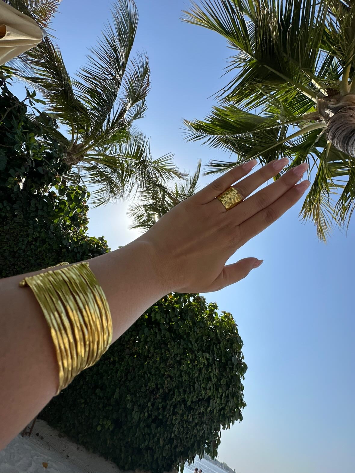 Sundari - layered wrist cuff