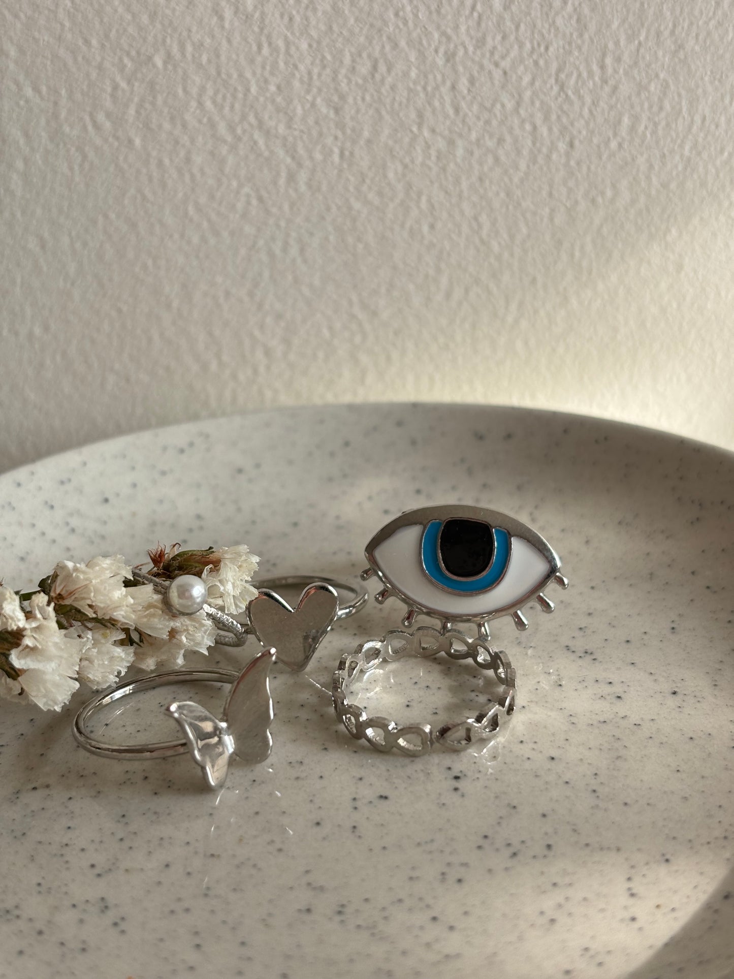 Evil Eye Ring Set