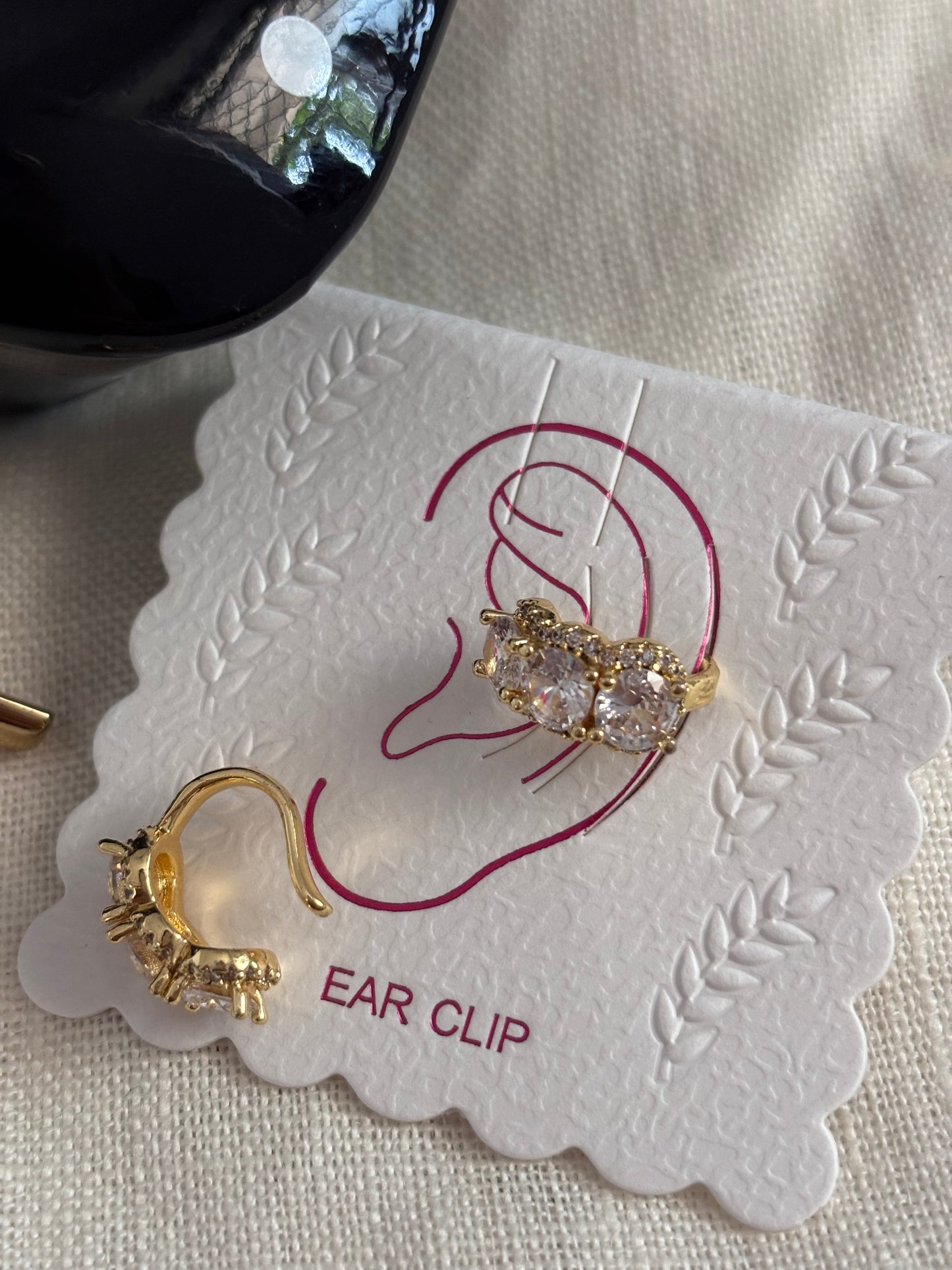 Moonlit Curve Ear Cuff