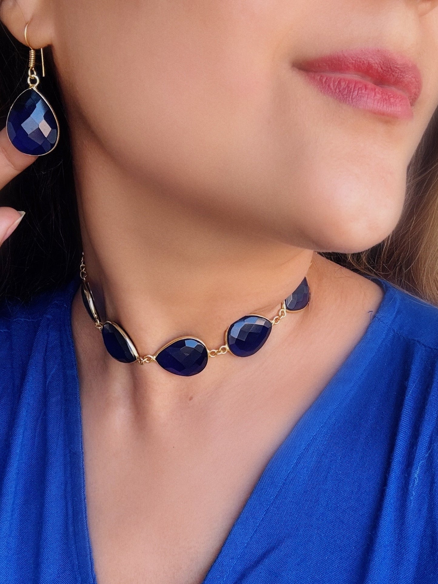 Blue Belle Choker Set