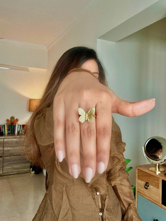 Butterfly Earrings + Ring Set  🦋